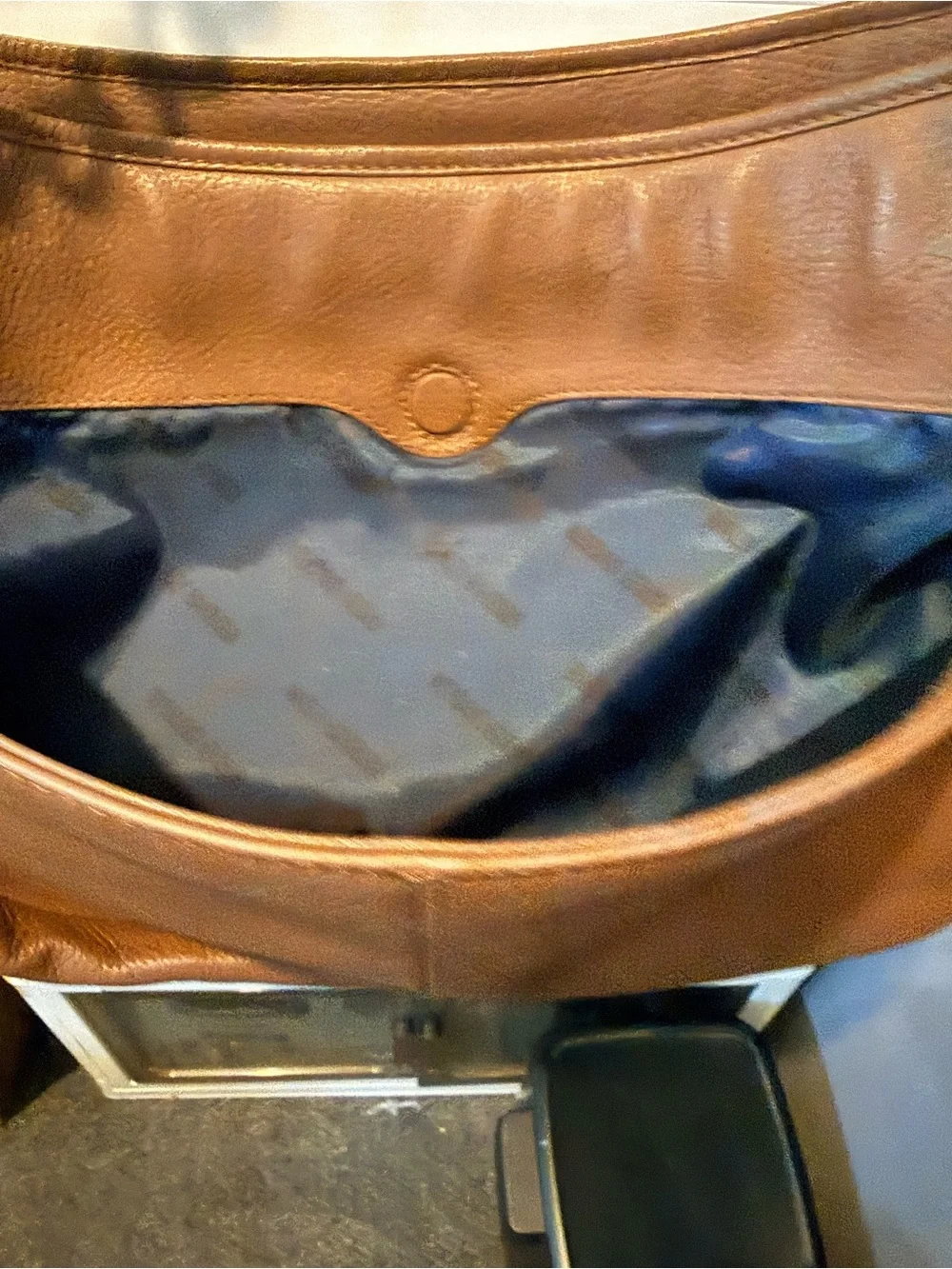 Harley-Davidson Pebbled Leather Shoulder Bag with Chain